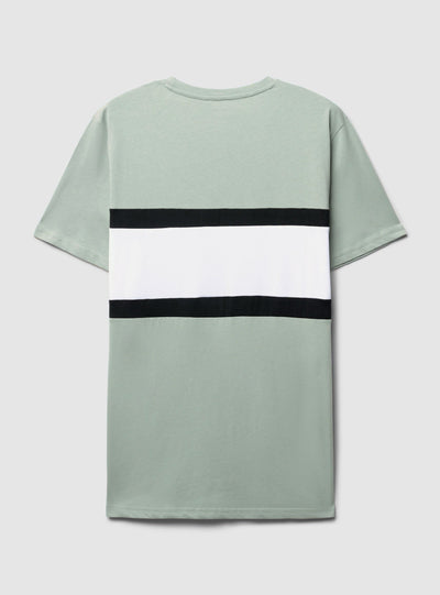 T-shirt block color con scrittta