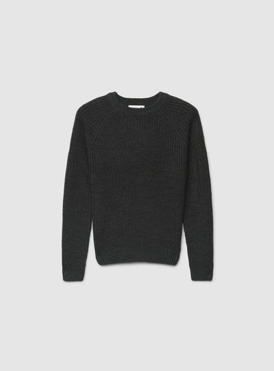 Maglia girocollo a costa inglese