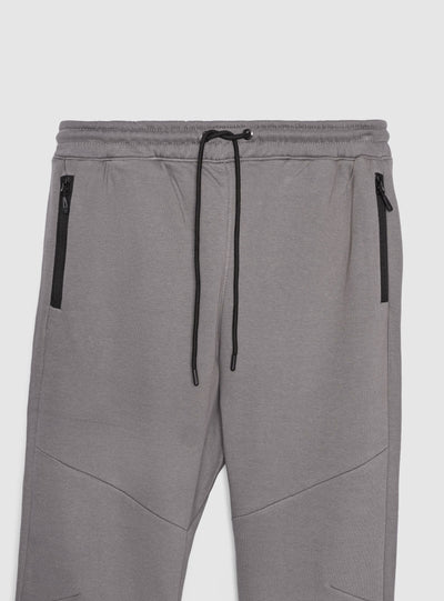 Pantaloni tuta con zip e coulisse