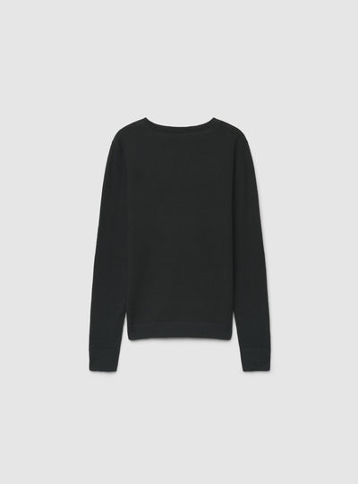 Maglia con scollo a V a tinta unita