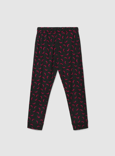 Set pigiama con stampa e pantaloni lunghi
