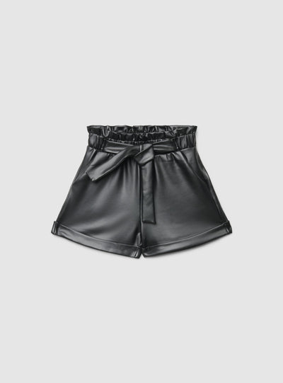 Shorts paperbag con cintura annodata