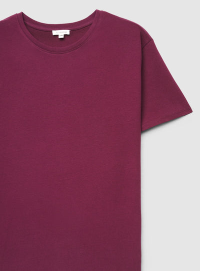 T-shirt maxi a tinta unita