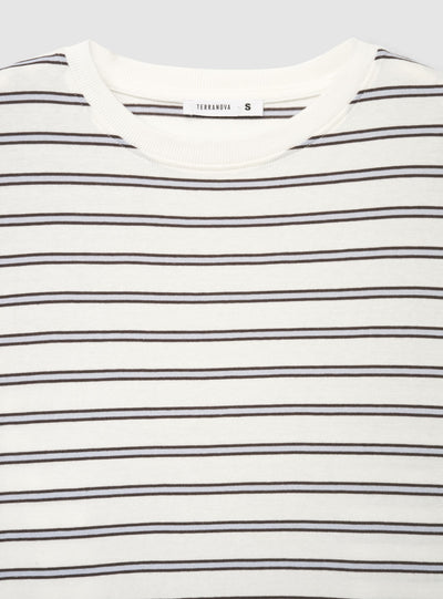 T-shirt a righe girocollo