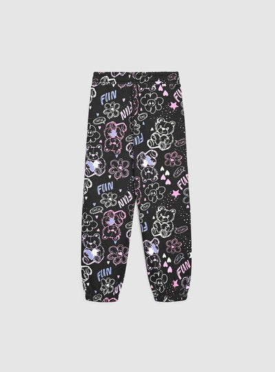 Pantaloni tuta lunghi con stampa graffiti