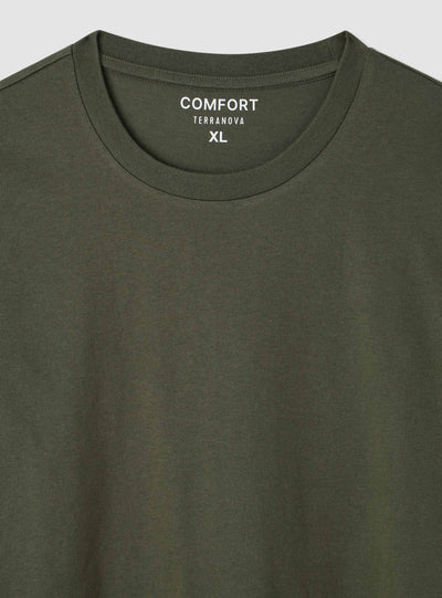T-shirt comfort fit a tinta unita