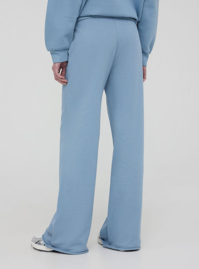 Pantaloni tuta wide leg con coulisse