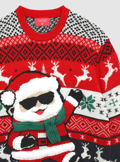 Pull de Noël avec motif Père Noël
