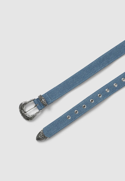 Cintura in denim stile western