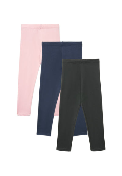 Pack 3 leggings lunghi tinta unita