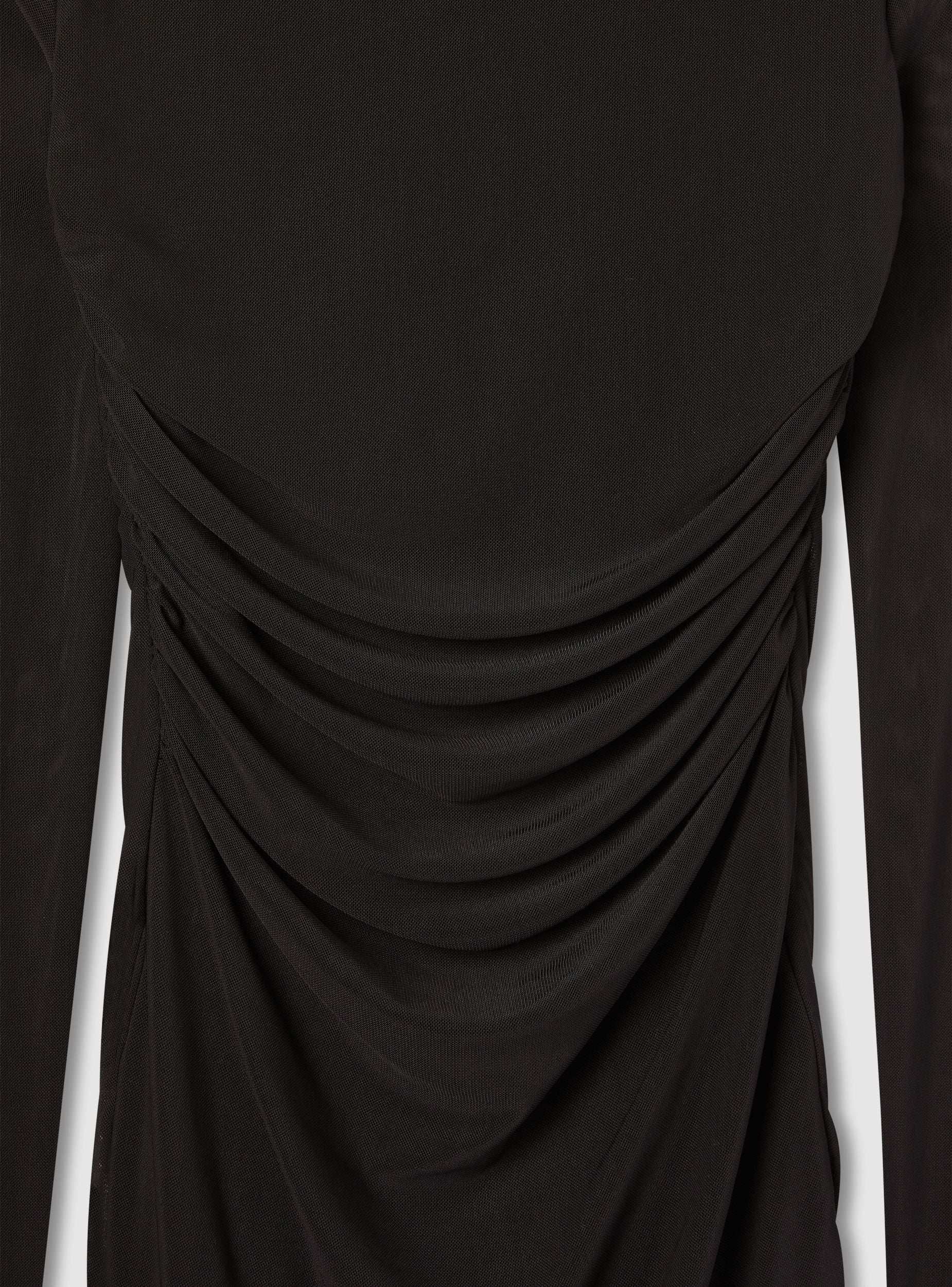 Ruched tulle dress