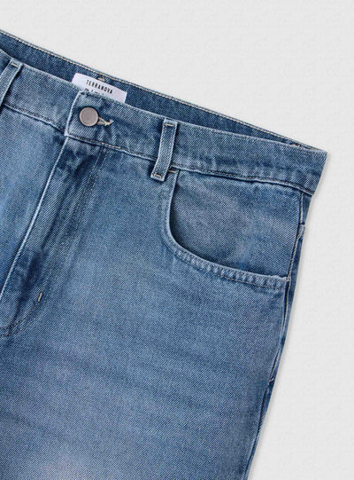 Pantalone Jeans Corto Tinta Unita
