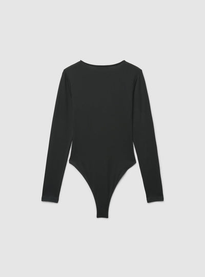 T-shirt body a maniche lunghe tinta unita