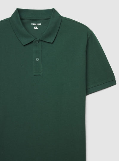 T-shirt polo a tinta unita