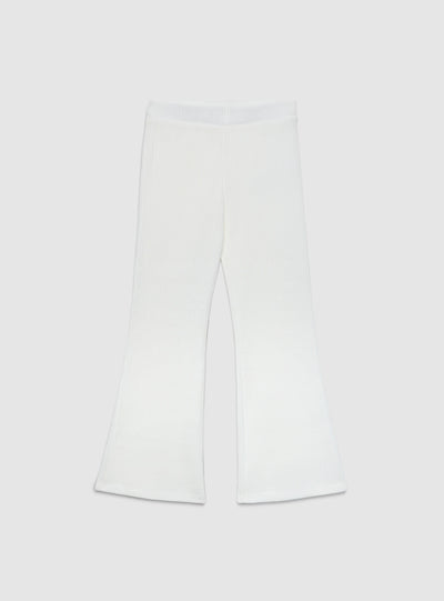 Leggings lunghi a costine svasati