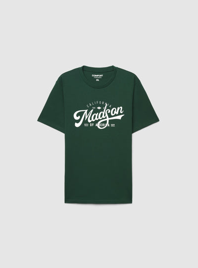 T-shirt comfort con stampa college