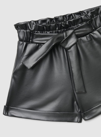 Shorts paperbag con cintura annodata
