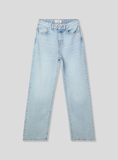 Jeans chiari straight acid wash