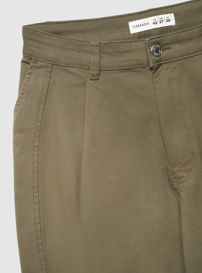 Pantaloni balloon a tinta unita con pinces