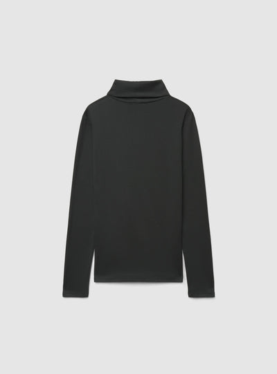 T-shirt a maniche lunghe con collo alto
