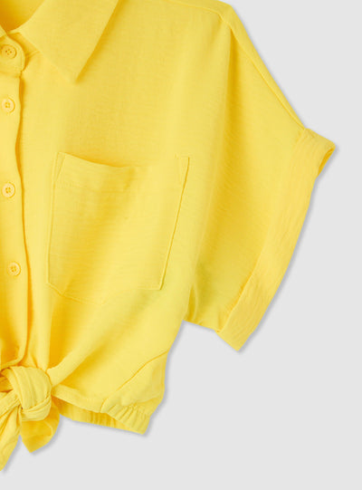 Camicia MC Tinta Unita