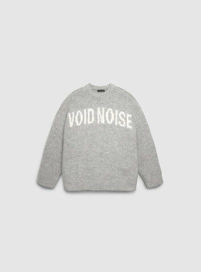 Boxy Pullover mit flauschiger Oberfläche und Schriftzug