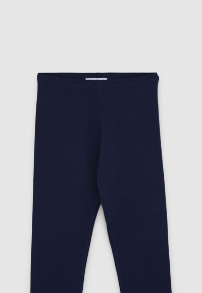Leggings lunghi tinta unita in jersey stretch