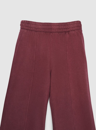 Pantaloni tuta wide leg a tinta unita
