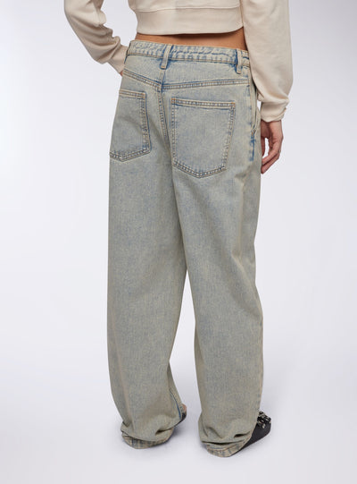 Overdyed baggy jeans