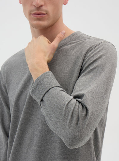 T-shirt termica a maniche lunghe a tinta unita