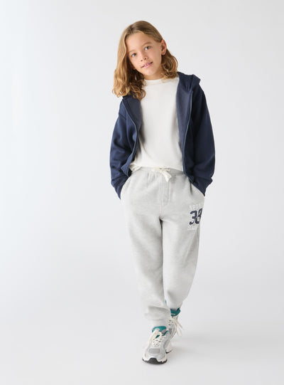 Unifarbenes Kapuzen-Sweatshirt mit Reißverschluss