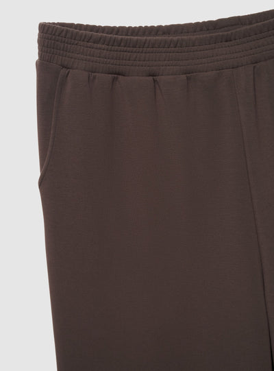 Pantaloni tuta wide leg a tinta unita