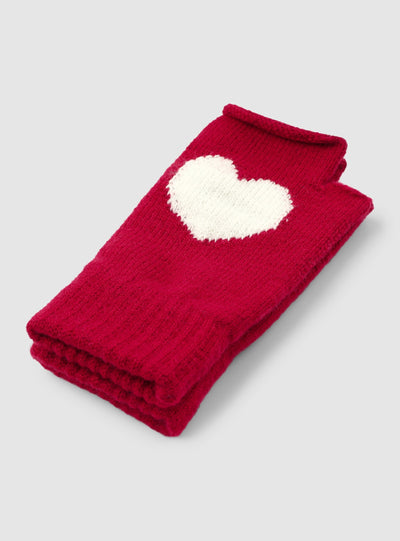 Patterned fingerless gloves