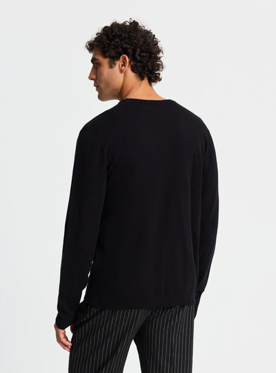 Maglia girocollo a tinta unita