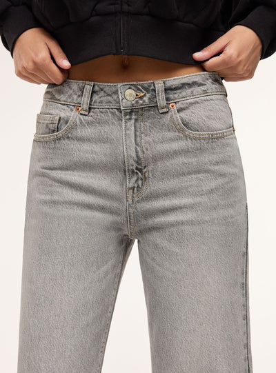 Jeans straight a tinta unita