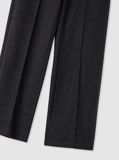 Pantaloni wide leg con nervatura