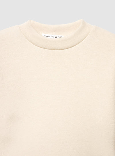 Maglia crop a tinta unita