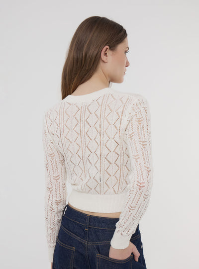 Cardigan traforato