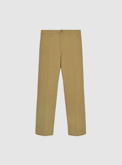 Pantaloni chinos sartoriali con piega