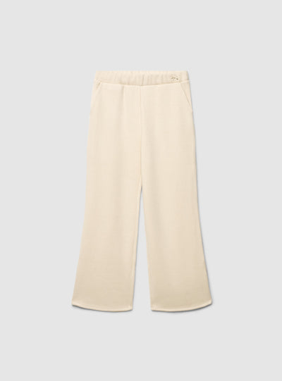 Pantaloni wide leg a tinta unita