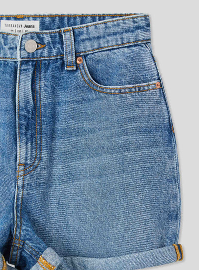 Shorts di jeans mom fit