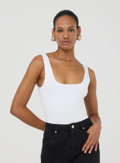 Square neck bodysuit