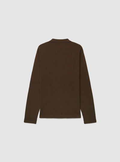 Cardigan con bottoni e colletto camicia