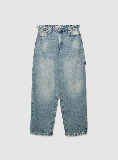 Jeans carpenter con cintura regolabile