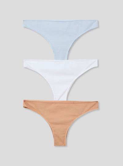 Pack 3 slip brasiliana tinta unita