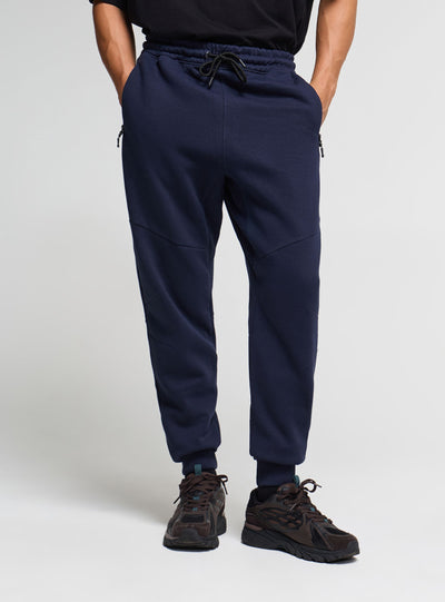 Pantaloni tuta con zip e coulisse