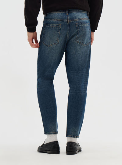 Jeans relaxed a tinta unita