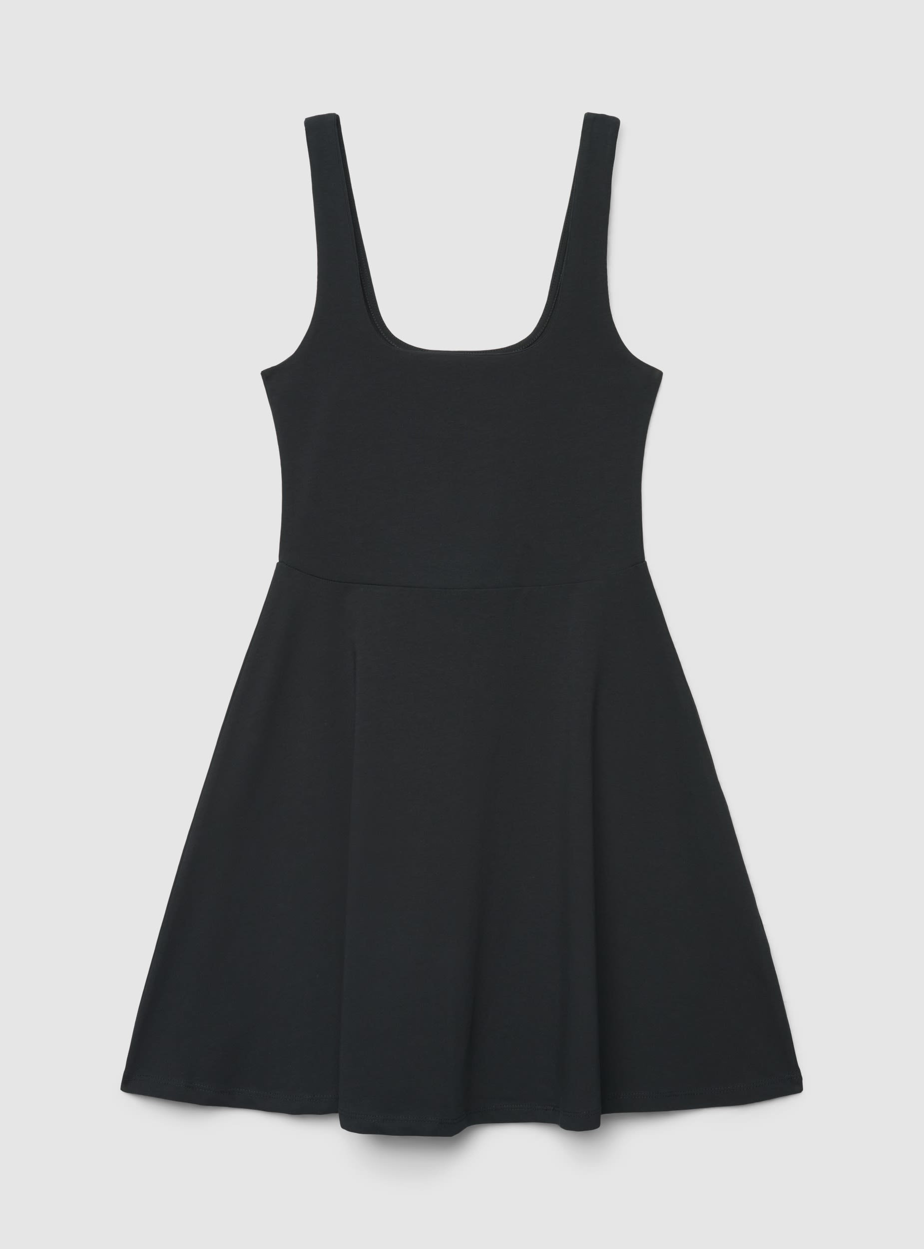 Skater dress with square neckline