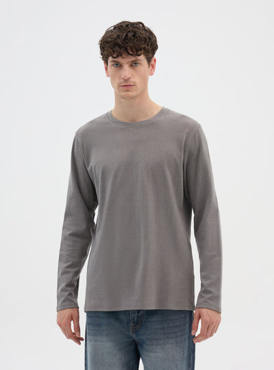 T-shirt termica a maniche lunghe tinta unita