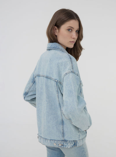 Giacca over in denim